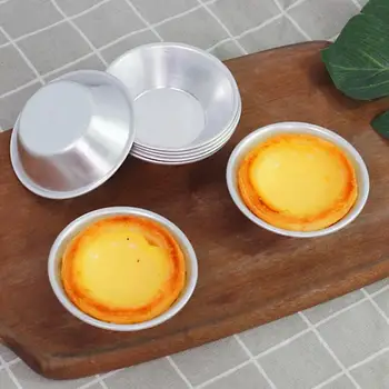 1 adet Yaratıcı Yumurta Tart Kalıp Alüminyum Alaşım Kullanımlık Yumurta Tart Kalıp kurabiye kalıbı Pişirme DIY Pişirme Araçları Aksesuarları