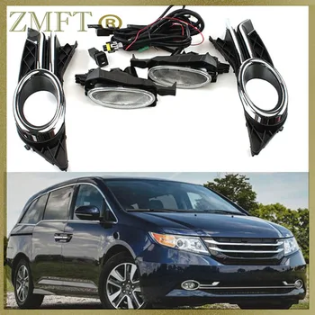 1 Takım Araba Ön Tampon Sis lamba donanımı Honda Odyssey 2014 İçin 2015 2016 2017 Anahtarı İle Kablo Demeti Kiti