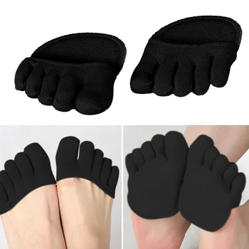 1 Çift Yarım Tabanlık Pedleri Yastık Metatarsal Boğaz Ön Ayak Desteği Ayak Çorap Topuklu Kadınlar İçin Anti Kayma Ayak Bakımı Aracı