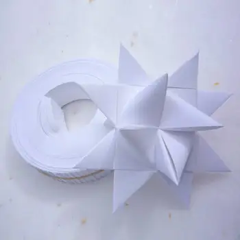 120 adet 5mm Beyaz kendi başına yap kağıdı Katlanır Kağıt Sanat Quilling Origami Malzeme