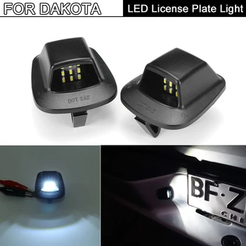 2 Adet Hata Ücretsiz Beyaz LED plaka aydınlatma ışığı Plaka Lambası Dodge Dakota 1997-2010 İçin Mitsubishi Raider 2006-2009