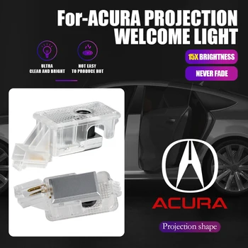 2 adet LED Araba Kapı Logosu Karşılama Lamba ışığı Projektör Acura Tsx Integra TL 2009 TLX ILX RL NSX ZDX MDX 2007 RDX RSX RLX 2014