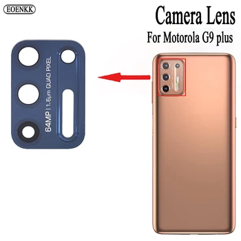 2 takım/grup Arka Arka Kamera Lens Motorola G9 artı cep telefonu aksesuarları Arka Kamera Koruyucu Cam Lens kapağı Tutkal İle S