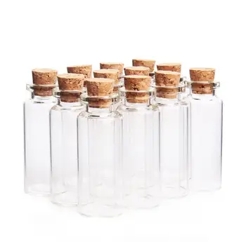 20 ML mantar kavanoz cam şişeler DIY dekorasyon mini ıyilik mesaj cam şişe flakon mantar küçük cam şişeler kavanozlar SN588