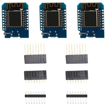 3 Adet ESP8266 ESP-12F D1 Mını Modülleri 4 M Bayt WLAN Wıfı Internet Geliştirme Kurulu Arduino İçin, Wemos D1 Mını Nodemcu