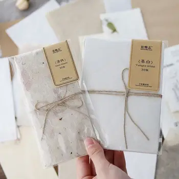 30 Adet Karışık Vintage Ambalaj Kağıdı DIY Karalama Defteri Malzemeleri Çiçek Kraft Kağıt El Hesabı Mühür Tabanı Kolaj Özel Kağıt