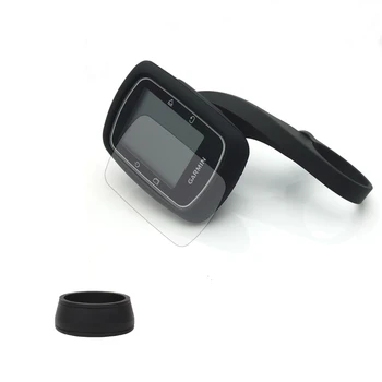 31.6 mm Kauçuk Halka + 31.8 mm Yol/Dağ Bisikleti Gidon Siyah Dağı + Kılıf Anti-Vurmak + LCD Film Garmin GPS için Kenar 500/200
