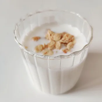 350/260ml süt kupası kahve bardağı Kupa Süt çay bardağı Şeffaf Kupalar Bar Drinkware Çift Hediyeler İsıya Dayanıklı Sağlıklı İçecek Kupa