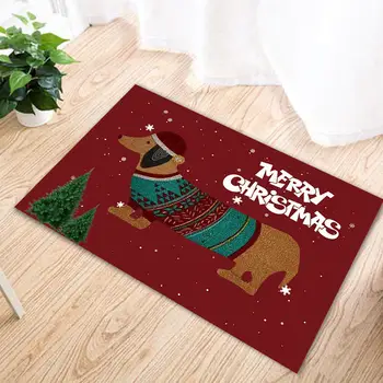 40x60cm Sevimli Köpek Paspas kaymaz Battaniye Yaratıcı Zemin Mat Ev Mutfak Yatak Odası Halı Noel Dekorasyon 2023
