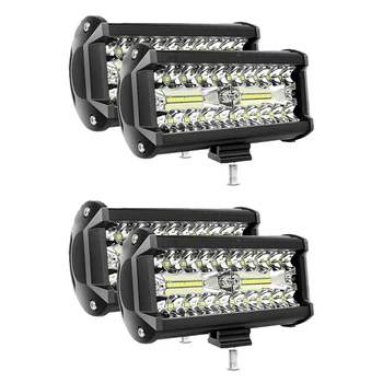 4X7 İnç 800 W LED İş Işık Bar Taşkın Nokta Combo Offroad SUV Sis Lambası Sürüş Kamyon Açık Havada