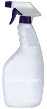 500ml 16OZ boş beyaz pe Püskürtücü, tetikli platic stream şişesi, ayarlanabilir nozul