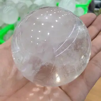 70mm Doğal Kuvars Kaya İnsan Oyma Küre Topu, Gerçekçi, kristal Şifa
