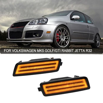 Amber LED Ön Tampon Yan İşaretleyici gösterge ışığı Volkswagen MK5 Golf / GTI Tavşan, Jetta, R32, MK6 Golf TDI OEM Yedek