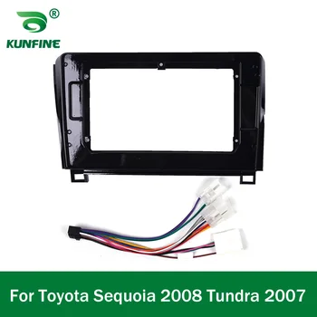 Araba GPS Navigasyon Stereo Toyota Sequoia Tundra 2007 İçin Radyo Fascias Paneli Çerçeve Fit 2Din 10 inç Dash ana ünite ekran