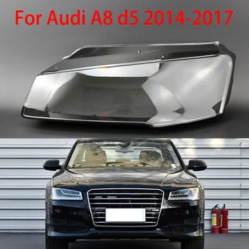 Audi için A8L D5 2014-2017 Far Abajur Gölge Kabuk Far Şeffaf Koruyucu Far Tamir Parçaları Lens