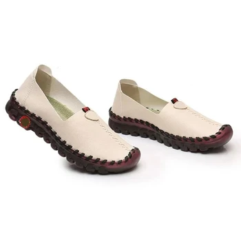 Ağrıyı Hafifleten Yeni Ultra Esnek Ayakkabılar Anne için Yumuşak Slip-on Düz Ayakkabılar Anne için Ultra Esnek Ayakkabılar En Kaliteli Ayakkabı