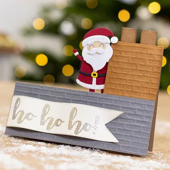 Aşk, Santa X + Noel Baba Metal Kesme Ölür Noel Sevimli Kalıp Kesim Kart Yapımı İçin DIY Scrapbooking Dekorasyon Yeni 2019 El Sanatları Kartları