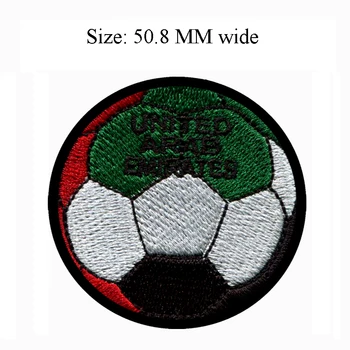Birleşik Arap Emirlikleri Futbol Topu yama 50.8 MM geniş / zanaat / sıcak eriyik