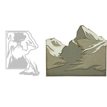 Dağ Metal Kesme Ölür Şablon Dıy Ölür Scrapbooking Kabartmalı Kağıt Kartı Albümü Dekorasyon El Yapımı Zanaat Kalıp Kesim