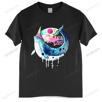 Dondurma Narwhal T-Shirt Parodi Sevimli Balina Komik Hediye Tatil Hayvan Yaz Dijital Baskı Yumuşak T Shirt