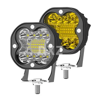 DXZ 2 adet 3 ınç 12 V/24 V 4x4 araba sürüş iş ışık 66 W 22SMD LED far ATV SUV kamyon spot Offroad motosiklet sis Lambası