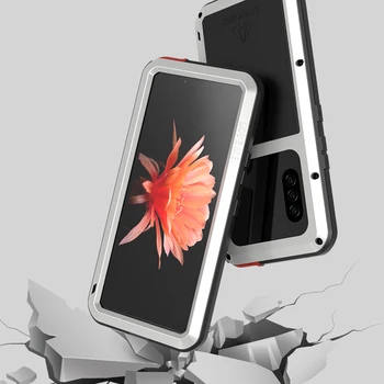 Güçlü 360 Ağır telefon kılıfı Sony Xperia 10 II Şok Kir Geçirmez Su Geçirmez Metal Zırh Kapak telefon kılıfı