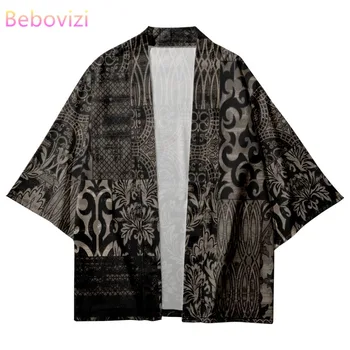 Haori Plaj Moda Bağbozumu Baskı Japon Geleneksel Kimono Cosplay Hırka Erkek Kadın Gömlek Yukata Harajuku Asya Giyim