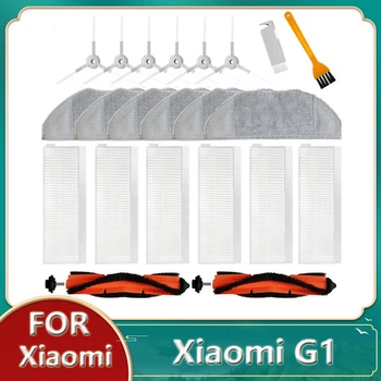 Hepa Filtre Xiaomi G1 Mi Süpürme Robotu Süpürge Ana Yan Fırça Parçaları Yıkanabilir Paspas Bezi Yedek Aksesuarlar