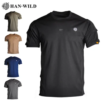 Hızlı Kuru Kısa Kollu Spor T Shirt Erkek Savaş taktik tişört erkek Nefes Spor Askeri Üniforma Paintball Tops
