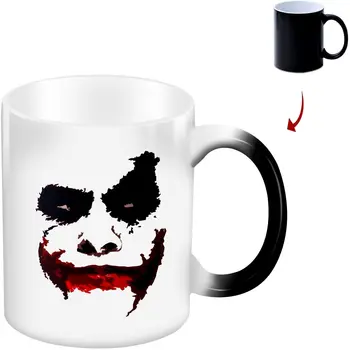 Joker yüz ısı değiştirme kahve kupa renk değiştirme kupa erkek arkadaşlar koca doğum günü kupa