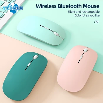 Kablosuz Fare Bluetooth Oyun Sessiz dizüstü için fare Bilgisayar PC Mini Ultra İnce Tek Modlu Pil 2.4 GHz USB Optik Fareler