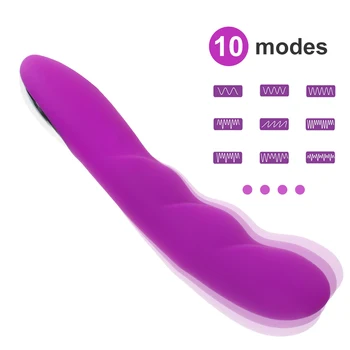 Kadın Yetişkin Oyuncak Vibratör Yapay Penis Kadınlar için 10 Güçlü Titreşim Modları Zahmetsiz Ekleme G Noktası Klitoral Vibratör Seks Oyuncak