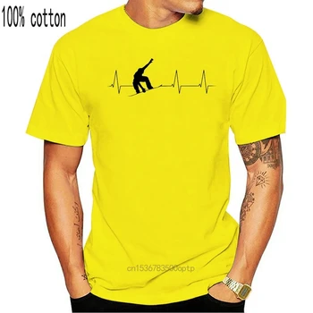 Kalp atışı Snowboardcu T Shirt Özel Kısa Kollu Gömlek Erkekler Yaz Streetwear Artı Boyutu O Boyun Pamuk Komik T Shirt