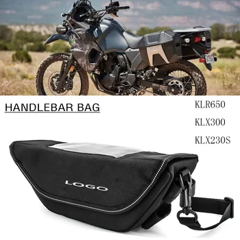 Kawasakı KLR650 Macera ABS KLX300 KLX230S Motosiklet Aksesuarları Su Geçirmez Çanta Depolama Gidon çantası Seyahat Alet çantası