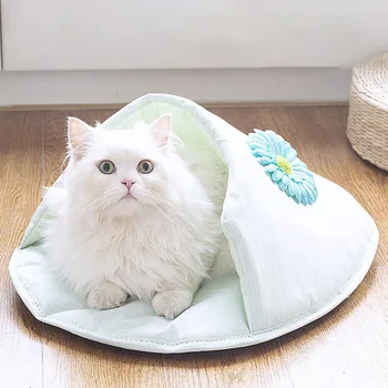 Kedi Yuva Kış Sıcak Yumuşak Pet Yatak Köpek Yastık Yavru Malzemeleri sevimli kedi matı Pet serme yatak Pet Rahat Dinlenme Yatağı Pembe