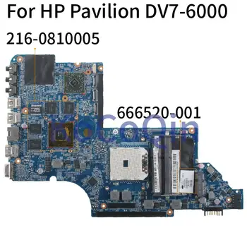 KoCoQin Dizüstü HP için anakart Pavilion DV7-6000 DV7Z-6100 A70M HD6750 Anakart 666520-501 216-0810005 DDR3