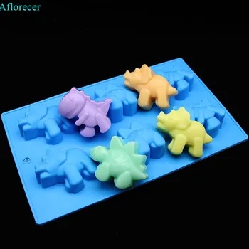 Küçük Dinozor Sabun Kalıp gıda sınıfı el yapımı sabun silikon kalıp 3D Dinozor Hayvan Kek Kalıpları Fondan Çikolata Şeker Kalıpları