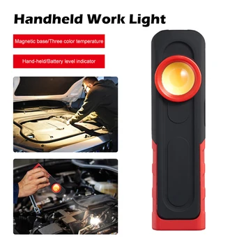 LED el çalışma ışığı COB + XPE sel spot ışık USB şarj edilebilir manyetik taban ile asılı kanca acil ışık araba tamir için