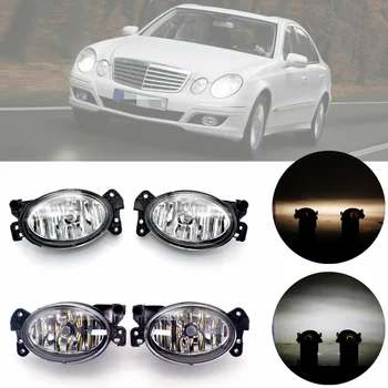 LED / Halojen Sis Lambası Mercedes Benz İçin W211 E320 E350 E550 2007 2008 2009 Ön Tampon Sis Lambası Tel İle