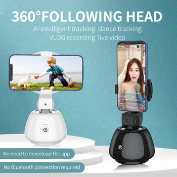 M-REMOTE Q4 Akıllı kontrol elektrikli 360° Dönen Yüz izleme kafa telefonu 360 derece panoramik fotoğraflarla canlı