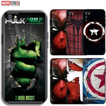 Marvel Avengers Logo Telefon samsung kılıfı Galaxy A03s Funda Geri Coque Ultra İnce Siyah Yumuşak TPU Carcasa Silikon Kapak