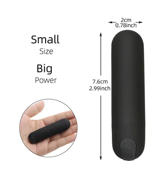 Mini Yetişkin Titreşimli Mermi Şekli Su Geçirmez Vibratör g-spot Masaj Güçlü Sallamak Şarj Edilebilir USB Vibratör bayanlara Seks Oyuncakları