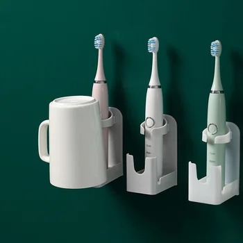 Modern elektrikli diş fırçası tutucu banyo vantuz diş fırçası tutucu tabanı diş fırçaları diş fırçası makinesi