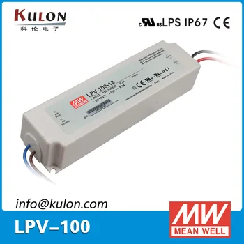 Orijinal Ortalama Kuyu LPV-100-15 LED sürücü Tek çıkış 100 W 15 V 6.7 A meanwell güç kaynağı