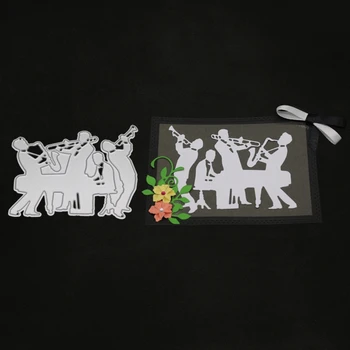 Orkestra Kesme Ölür Stencil DIY Scrapbooking Kabartma Albümü Kağıt Kartı Zanaat