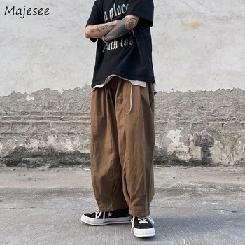 Pantolon Erkekler Rahat Ulzzang Tüm Maç Takım Pantolon Moda Japon Streetwear Gençler Yüksek Sokak Hip Hop Ins Yaz Katı Rahat