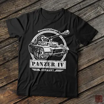 Panzer IV WW2 Tankı TShirt Alman orta tankı geliştirilen geç 1930 s Erkek T-Shirt