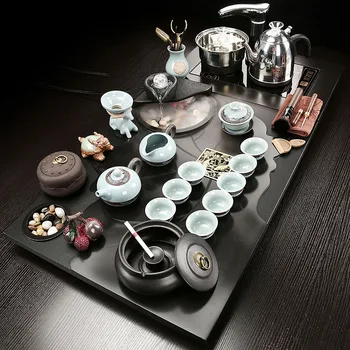 Porselen Tepsi Çay Töreni Seti Demlik Geleneksel Çin Bira çay takımları Komple Set Kung Fu Theiere Mutfak Aksesuarları