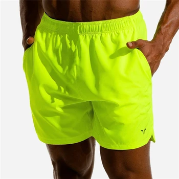 Richkeda Mağaza Erkekler Spor Vücut Geliştirme Şort Adam Yaz Egzersiz Erkek Nefes Hızlı Kuru Spor Jogger Plaj kısa pantolon