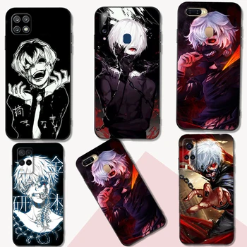 Siyah Tpu Kılıf OPPO A32 A33 A53 A53S A54 A55 A73 A74 A76 A77 A91 A94 A95 A93S A92S 4G 5G Tokyo Ghoul Anime
